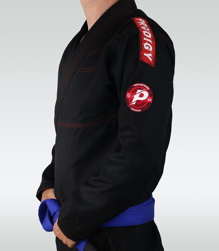 BJJ-Gi für Jugendliche Prodigy (Schwarz) + Gürtel GRATIS