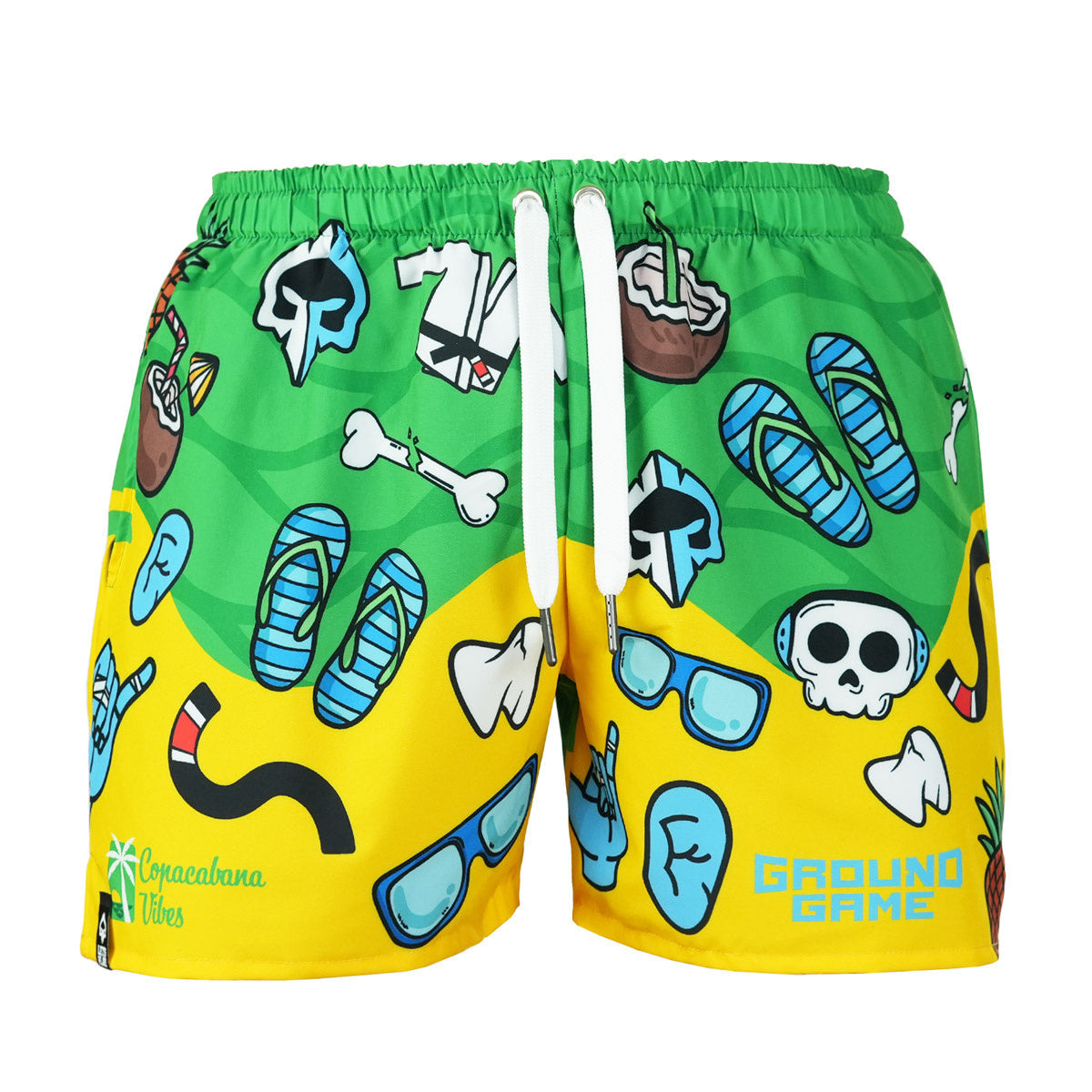 Herren-Badeshorts Copacabana im BJJ-Stil