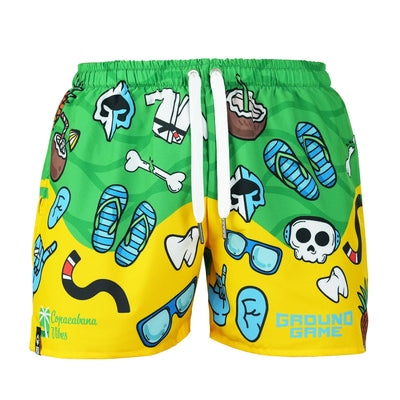 Herren-Badeshorts Copacabana im BJJ-Stil
