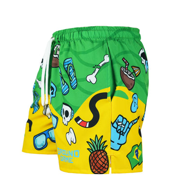 Herren-Badeshorts Copacabana im BJJ-Stil
