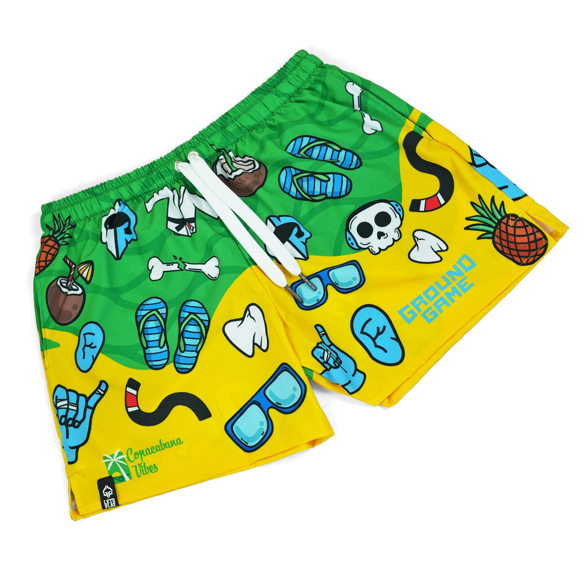 Herren-Badeshorts Copacabana im BJJ-Stil