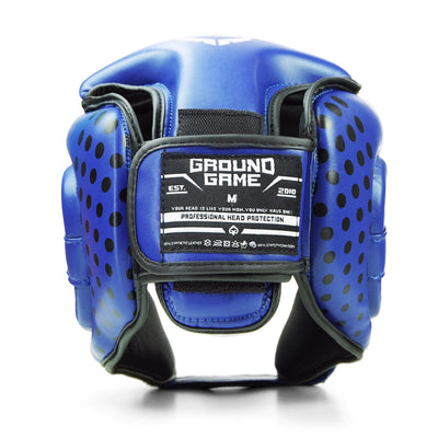 Turnier-Kopfschutz Cyborg (Blau)