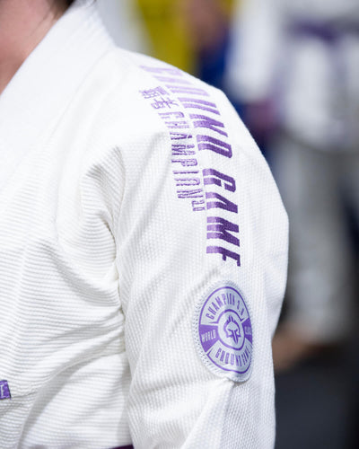 Damen-BJJ-Gi Champion 3.0 Lavender (Weiß) + Gürtel GRATIS