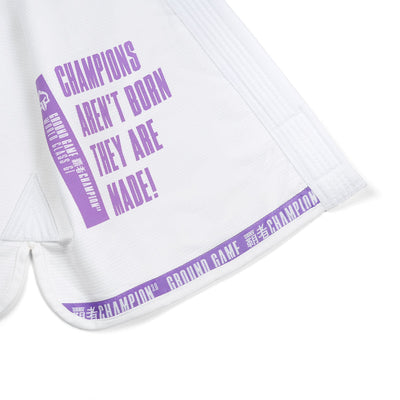 Damen-BJJ-Gi Champion 3.0 Lavender (Weiß) + Gürtel GRATIS