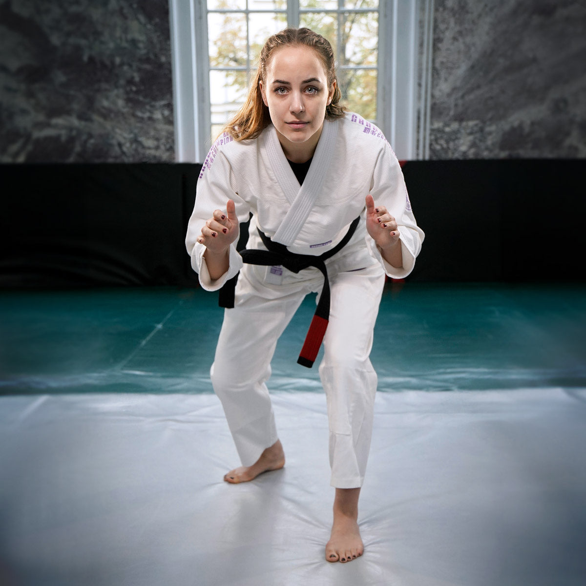 Damen-BJJ-Gi Champion 3.0 Lavender (Weiß) + Gürtel GRATIS