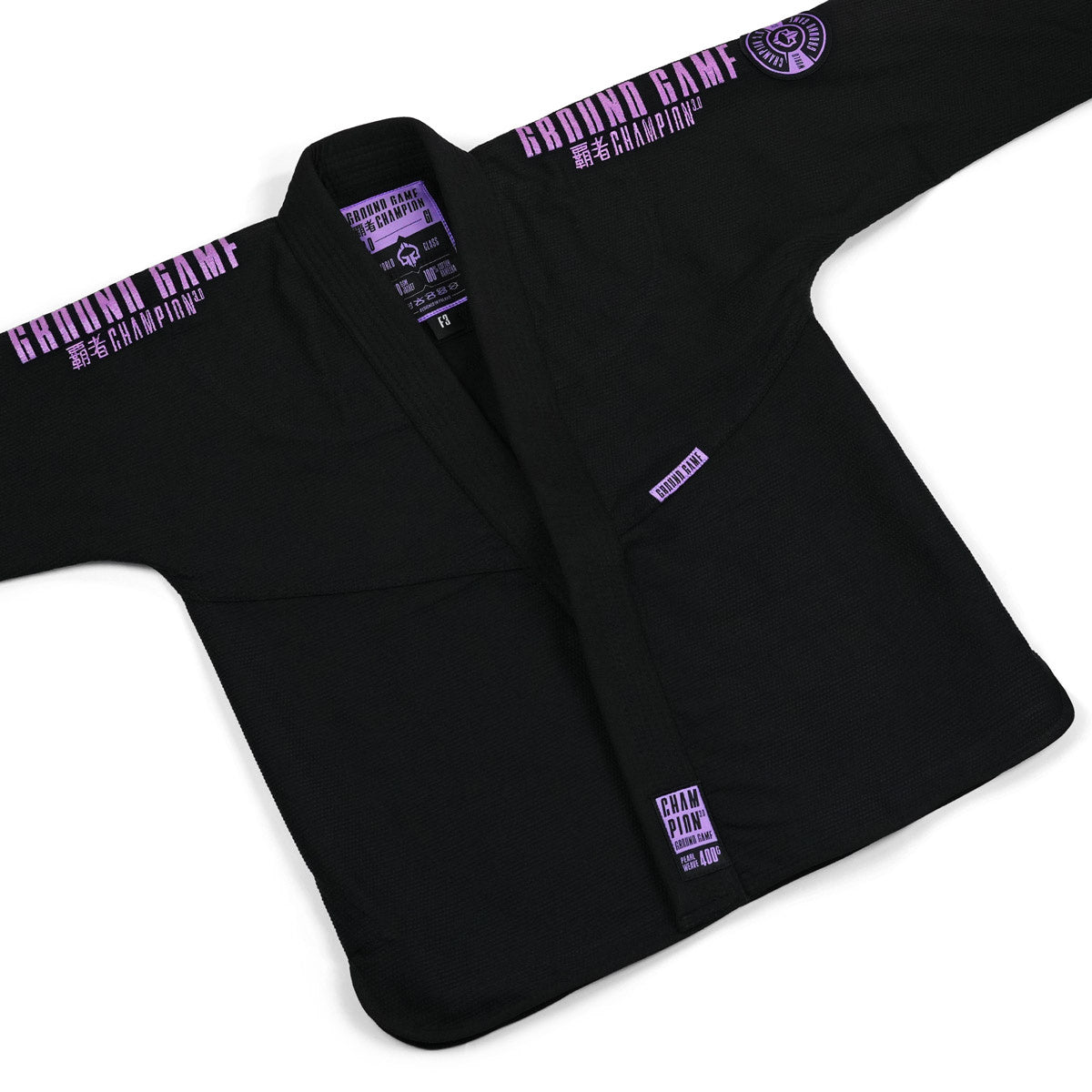 Damen-BJJ-Gi Champion 3.0 Lavender (Schwarz) + Gürtel GRATIS