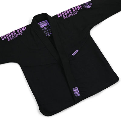 Damen-BJJ-Gi Champion 3.0 Lavender (Schwarz) + Gürtel GRATIS