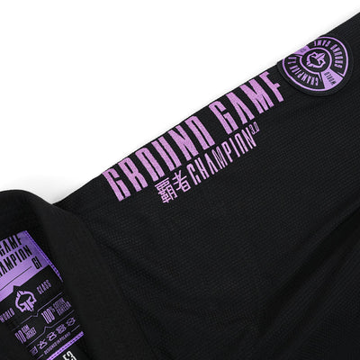 Damen-BJJ-Gi Champion 3.0 Lavender (Schwarz) + Gürtel GRATIS