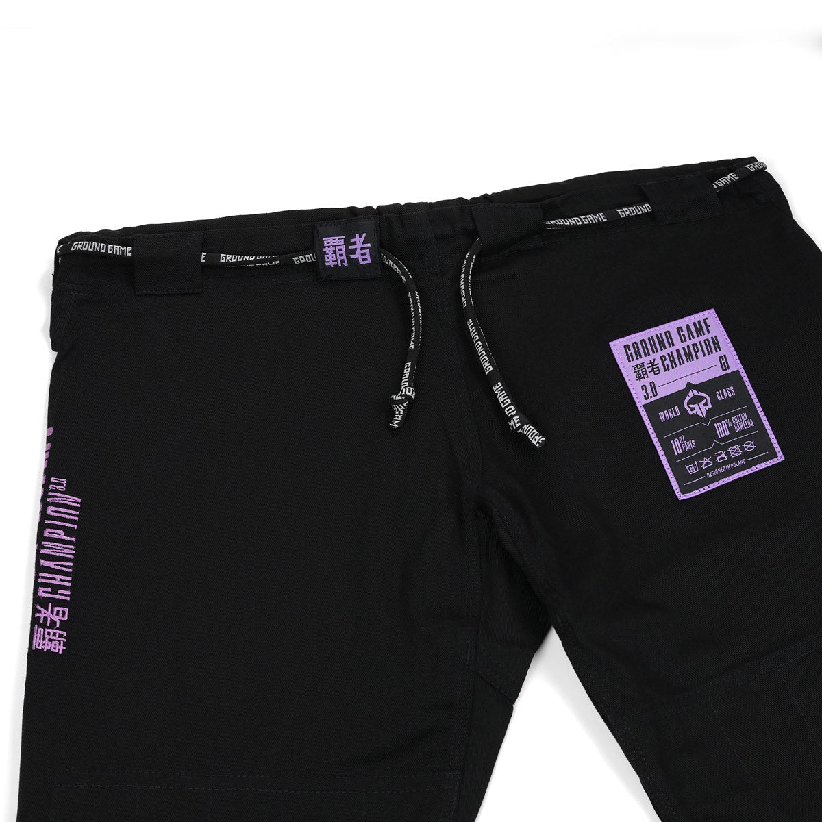 Damen-BJJ-Gi Champion 3.0 Lavender (Schwarz) + Gürtel GRATIS