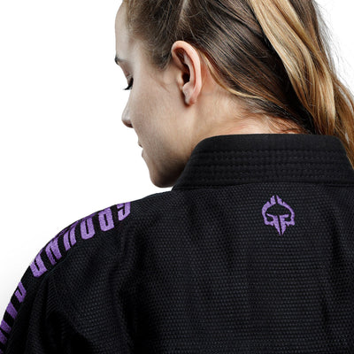 Damen-BJJ-Gi Champion 3.0 Lavender (Schwarz) + Gürtel GRATIS
