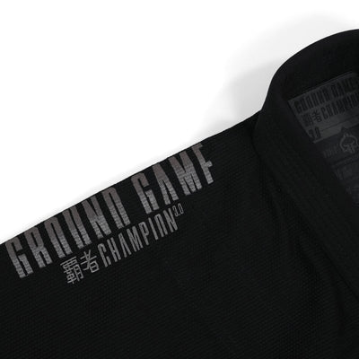 BJJ-Kimono / Gi Champion 3.0 Shadow (Schwarz) + Gürtel GRATIS