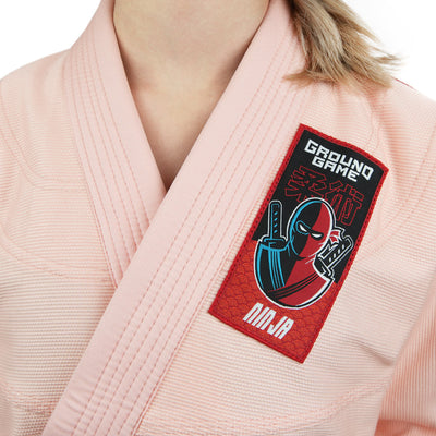 Kinder-BJJ-Kimono/Gi Ninja (Pfirsich) + Gürtel GRATIS