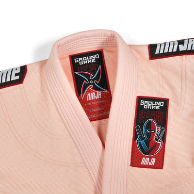 Kinder-BJJ-Kimono/Gi Ninja (Pfirsich) + Gürtel GRATIS
