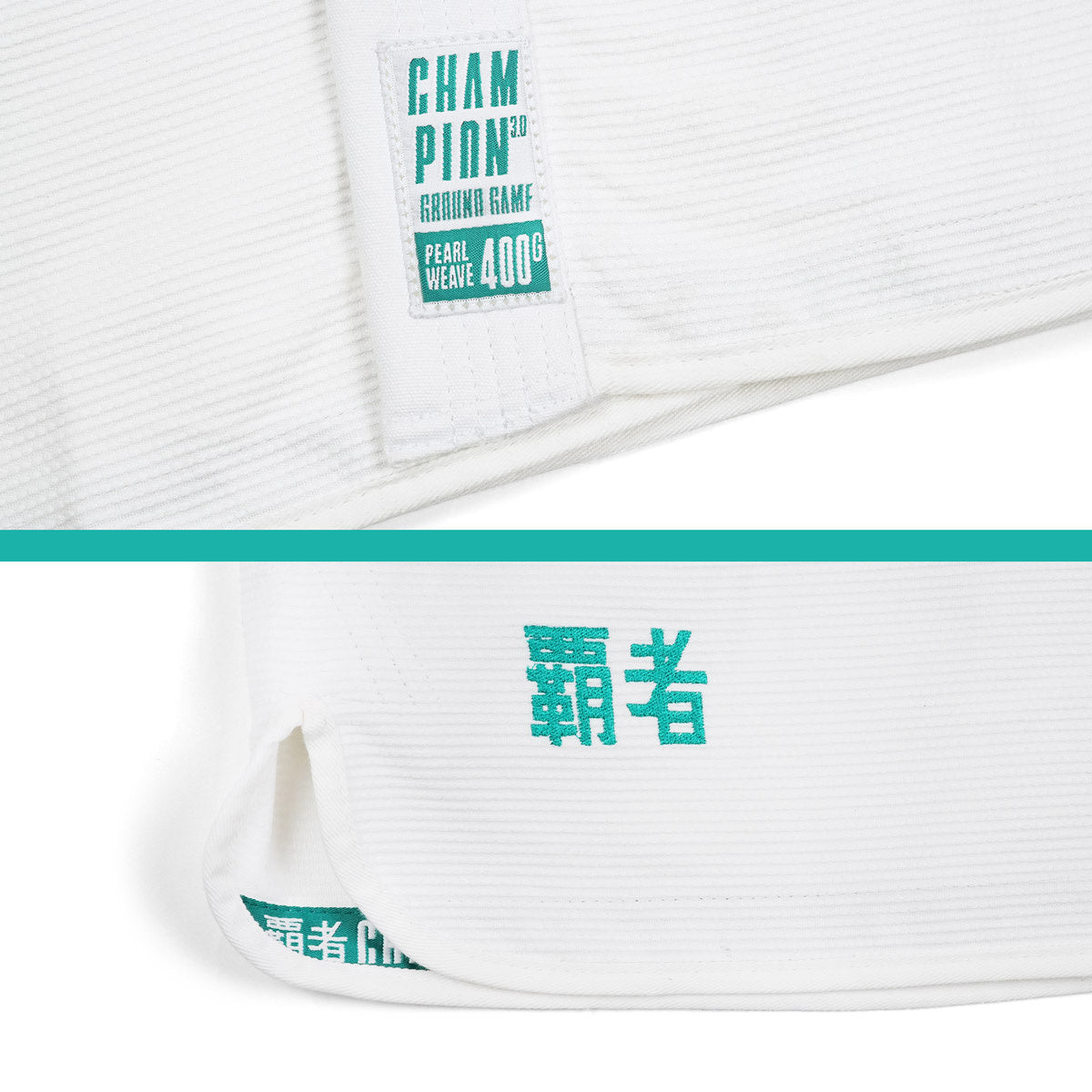 Damen-BJJ-Gi Champion 3.0 Mint (Weiß) + Gürtel GRATIS