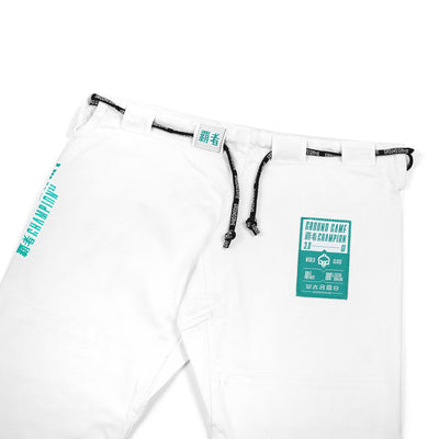 Damen-BJJ-Gi Champion 3.0 Mint (Weiß) + Gürtel GRATIS