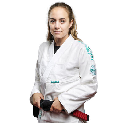 Damen-BJJ-Gi Champion 3.0 Mint (Weiß) + Gürtel GRATIS
