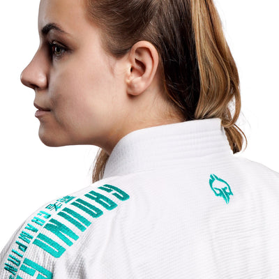 Damen-BJJ-Gi Champion 3.0 Mint (Weiß) + Gürtel GRATIS