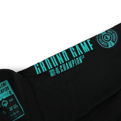 Damen-BJJ-Gi Champion 3.0 Mint (Schwarz) + Gürtel GRATIS