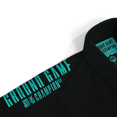 Damen-BJJ-Gi Champion 3.0 Mint (Schwarz) + Gürtel GRATIS