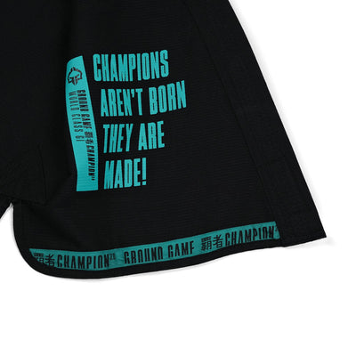 Damen-BJJ-Gi Champion 3.0 Mint (Schwarz) + Gürtel GRATIS