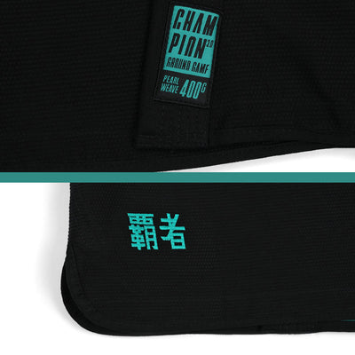 Damen-BJJ-Gi Champion 3.0 Mint (Schwarz) + Gürtel GRATIS