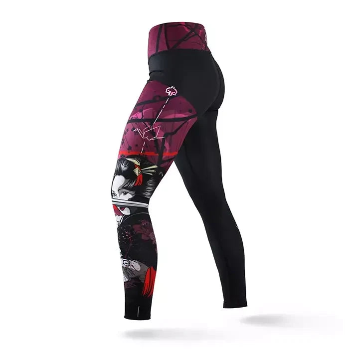 Damen-Leggings Tsuru Warrior