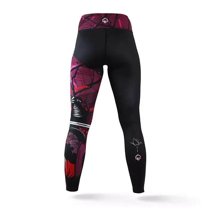 Damen-Leggings Tsuru Warrior