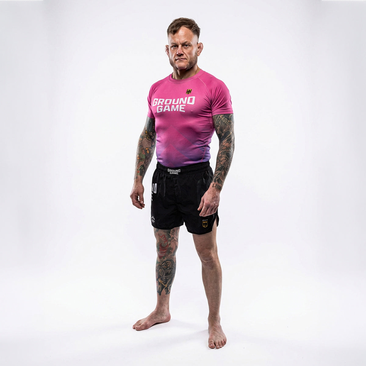 Leichte MMA-Shorts Deutschland (Schwarz)