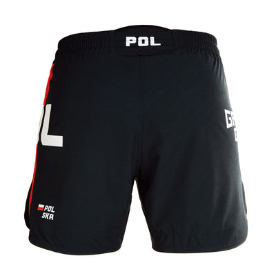 Leichte MMA-Shorts Polska 2.0 (Schwarz)
