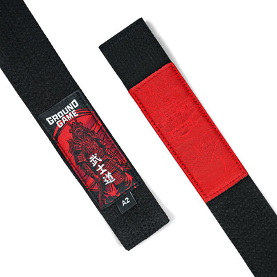 Premium-BJJ-Gürtel Schwarz