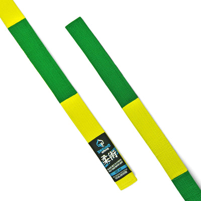 BJJ-Wettkampfkennzeichnungsgürtel (Grün-Gelb)