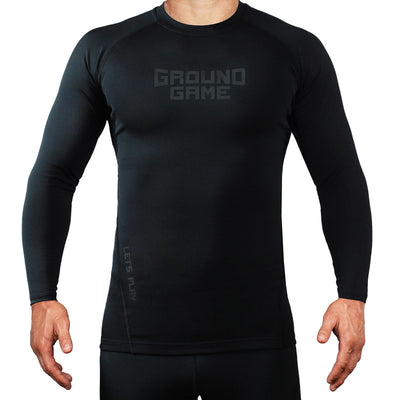 Rashguard Athletic Shadow Black langarm