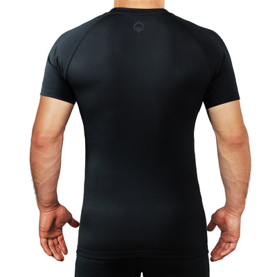 Rashguard Athletic Shadow Black kurzarm