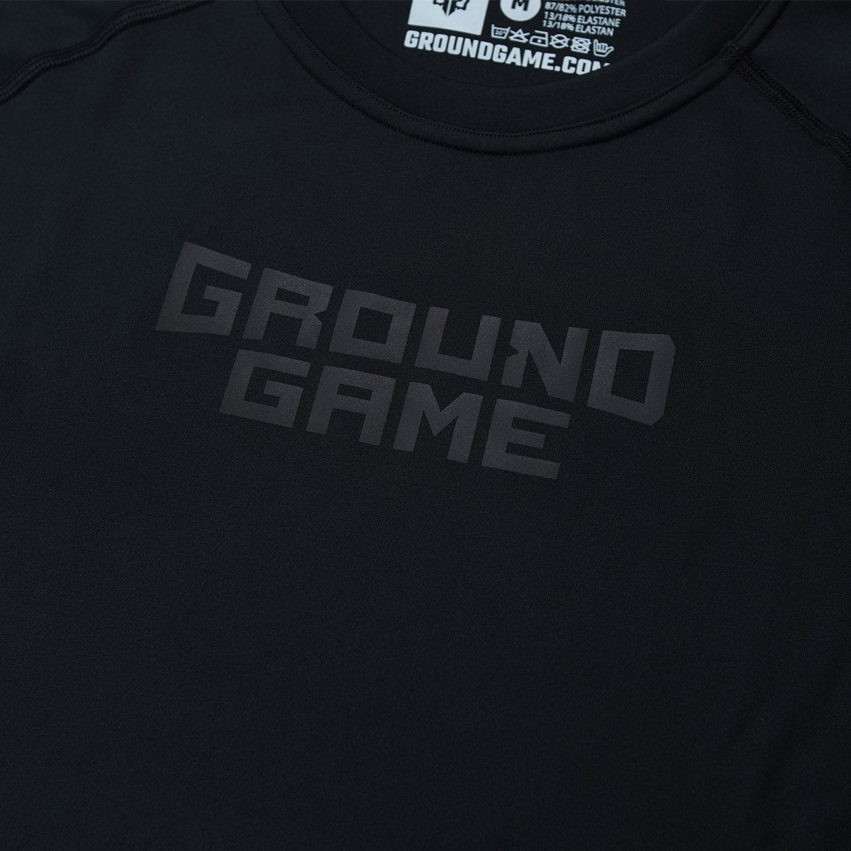 Rashguard Athletic Shadow Black kurzarm