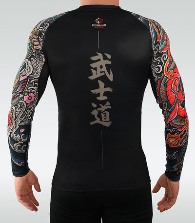 Rashguard Bushido 3.0 langarm (Schwarz)