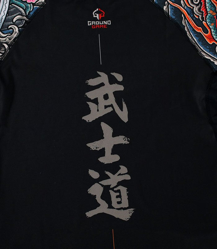 Rashguard Bushido 3.0 langarm (Schwarz)