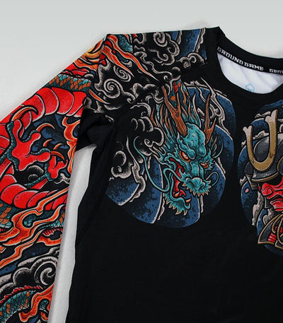 Rashguard Bushido 3.0 langarm (Schwarz)