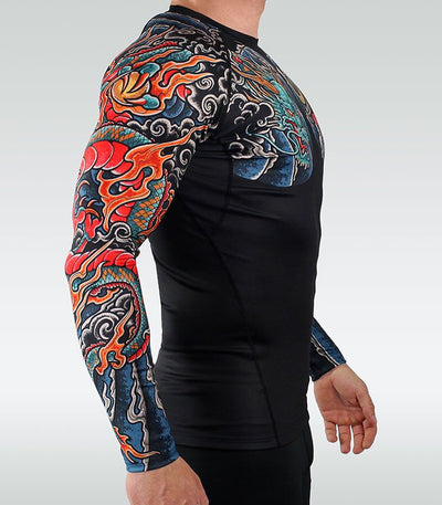 Rashguard Bushido 3.0 langarm (Schwarz)
