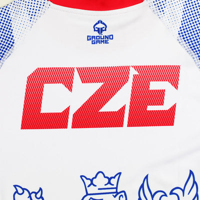 Rashguard Tschechien kurzarm (Weiß)