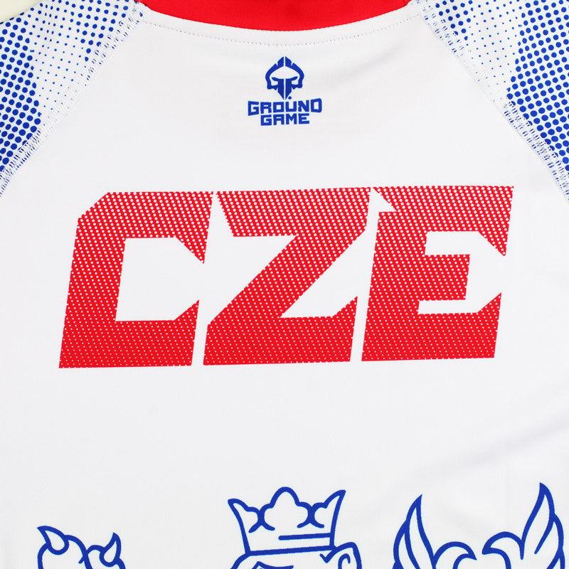 Rashguard Tschechien kurzarm (Weiß)