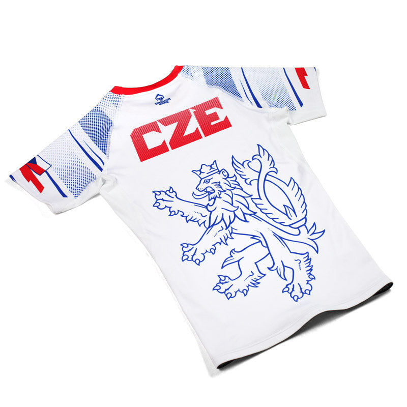 Rashguard Tschechien kurzarm (Weiß)