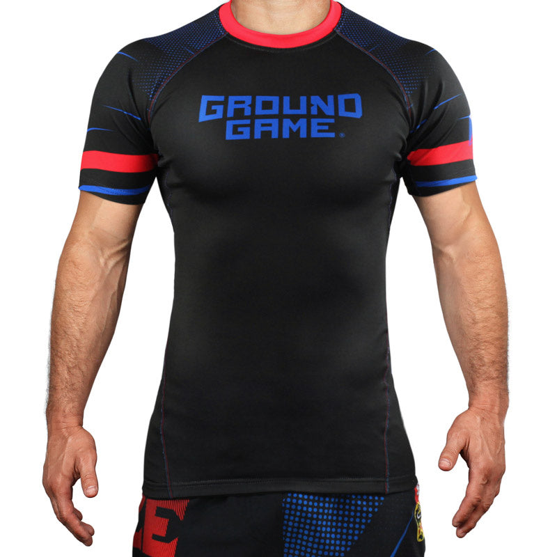 Rashguard Tschechien kurzarm (Schwarz)
