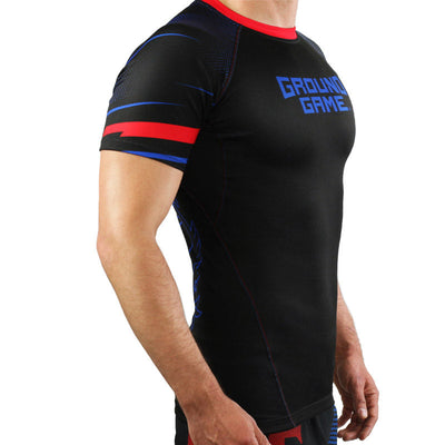 Rashguard Tschechien kurzarm (Schwarz)