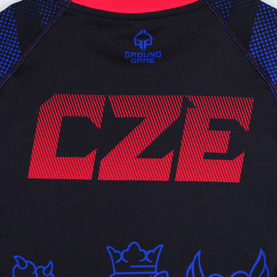 Rashguard Tschechien kurzarm (Schwarz)