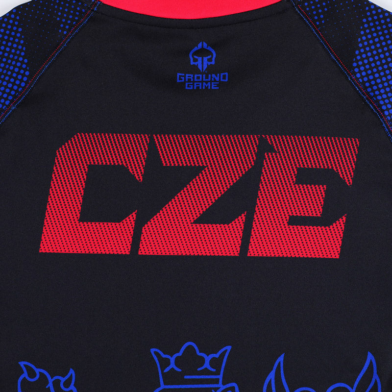 Rashguard Tschechien kurzarm (Schwarz)