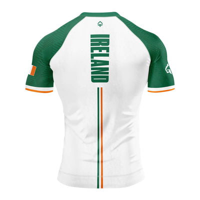 Irland Rashguard, kurzarm (Weiß)