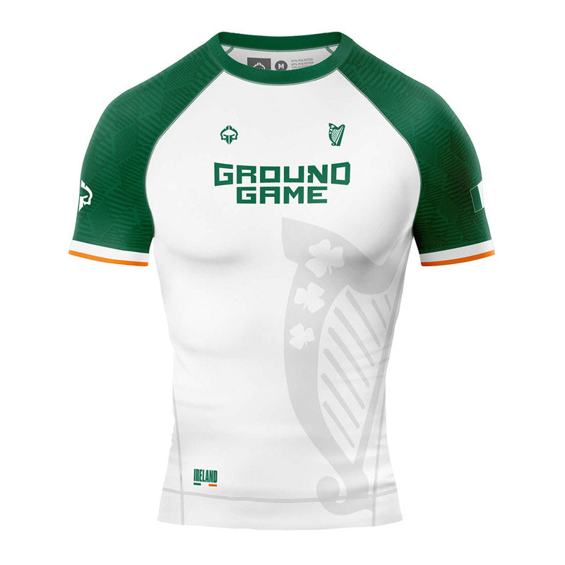 Irland Rashguard, kurzarm (Weiß)