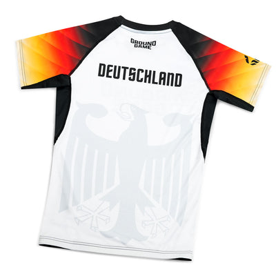 Rashguard Deutschland, kurzarm (Weiß)