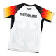 Rashguard Deutschland, kurzarm (Weiß)