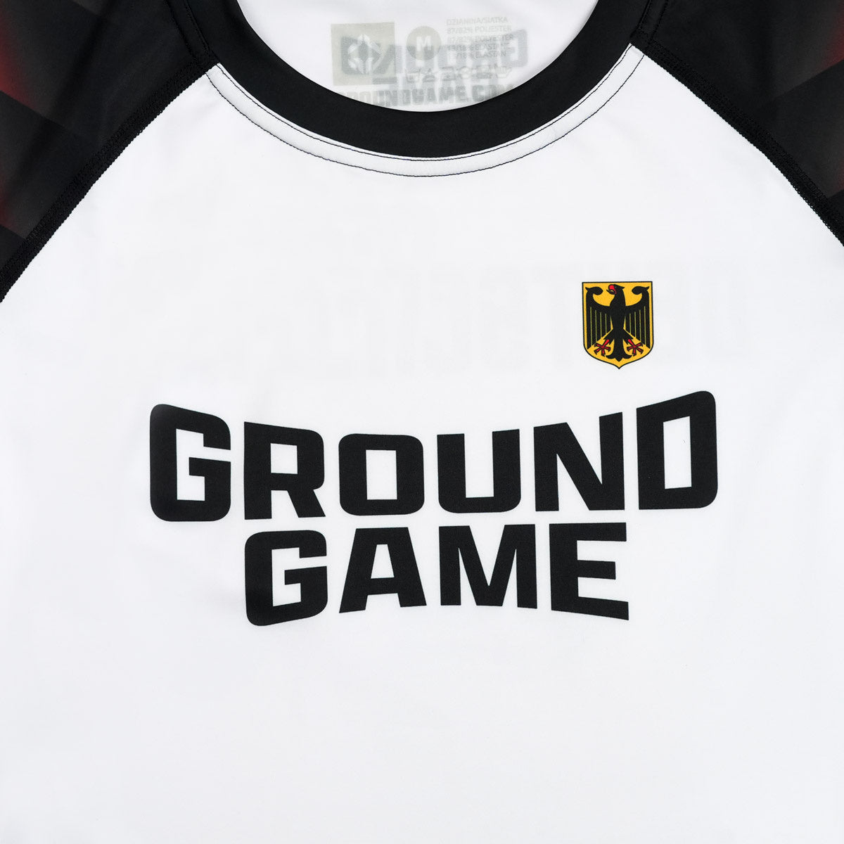 Rashguard Deutschland, kurzarm (Weiß)